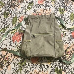 Stylish Olive Green drawstring Backpack